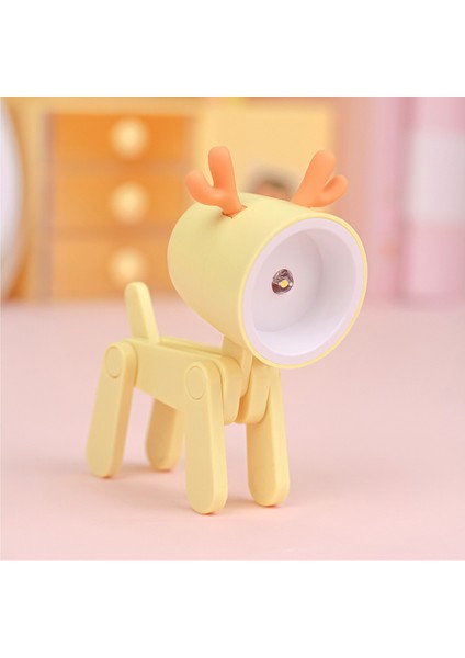 Yeni Benekli Köpek Yavrusu Mini Lamba Masaüstü Lambası Karikatür Sevimli Süsler (Yurt Dışından)