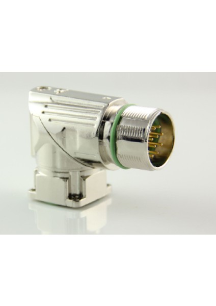 M623-12D ,M23/12-PIN Açılı Erkek Servo Enkoder Konnektör