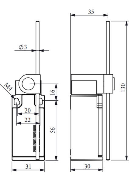 L5K13REM121 ,plastik Gövde KONTAK-1A1K Metal Çubuk Sınır Sivic fiyatları