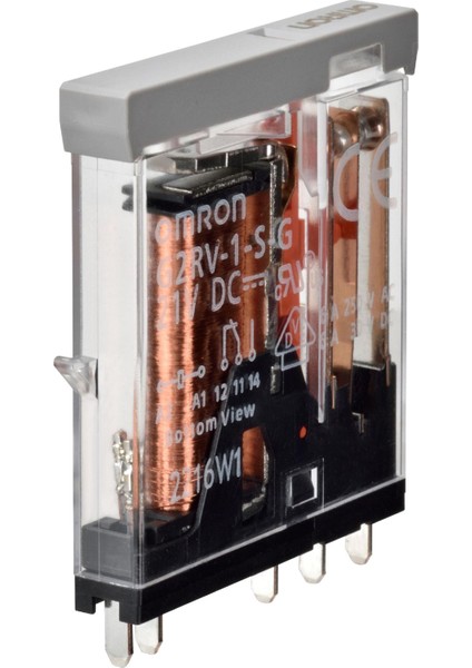 G2RV-1-S-G-21VDC ,21VDC 1A1K/6A Kalın-5-Pin Slim Röle