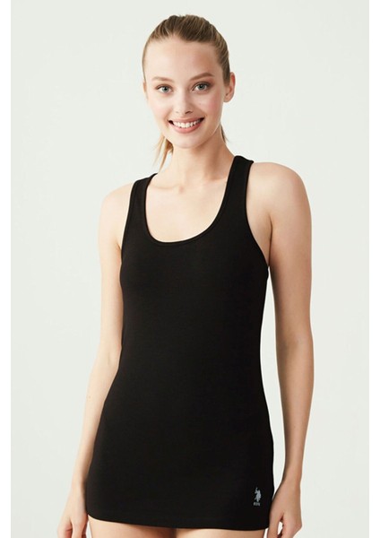 Lisanslı %47 Pamuk - %47 Modal Kadın Sporcu Atlet 2 Adet / Siyah