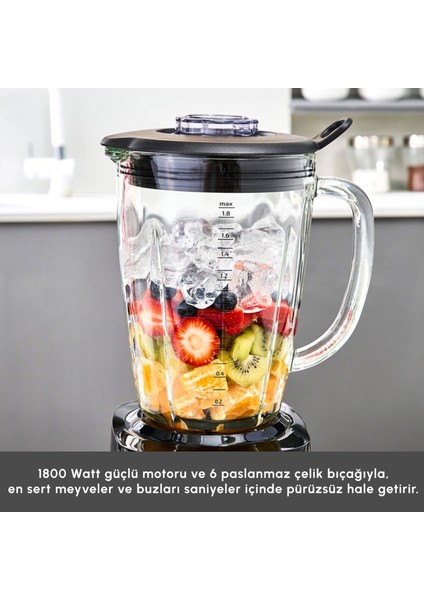 Dijital Ekran Inox Smoothıe Blender 1800 W fırsatları