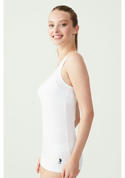 Lisanslı %47 Pamuk - %47 Modal Kadın Sporcu Atlet 2 Adet / Beyaz fiyatları