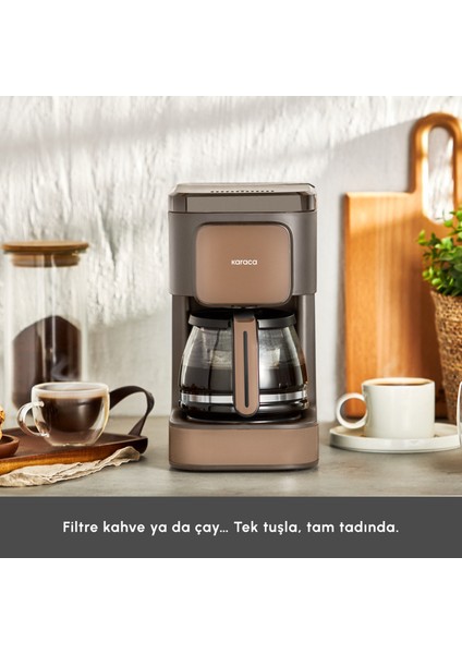 Just Coffee Aroma 2 In1 Filtre Kahve Makinesi Walnut Brown 153.09.01.8085 modelleri