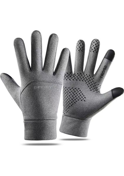 Açık Su Geçirmez Eldiven Artı Yün Sıcak Dokunmatik Ekran (Yurt Dışından)