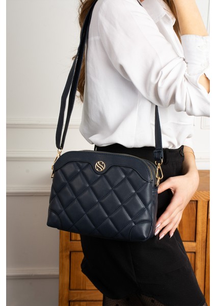 1267 Çapraz Askılı 4 Bölmeli Kadın Omuz ve Çapraz Çanta