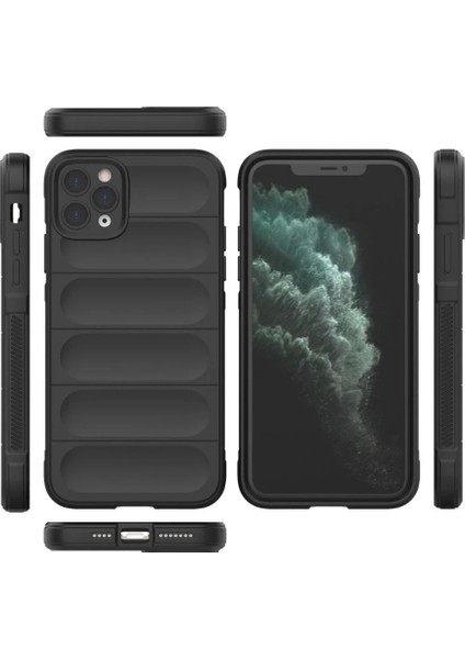 iPhone 11 Pro Max Kılıf Optimum Silikon - Siyah modelleri