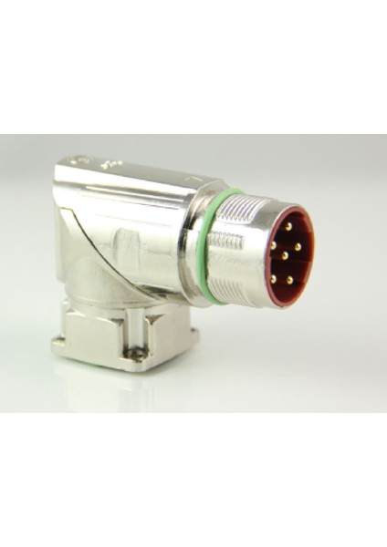 M923-6D ,M23/6-PIN Açılı Erkek Servo Motor Konnektör