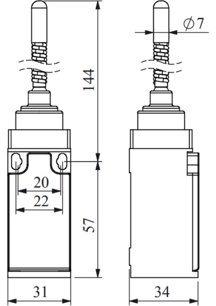 L3K13SOP102 ,plastik Gövde KONTAK-1A1K Spiral Sınır Sivic fiyatları