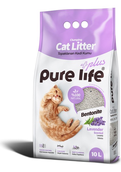 Purelife Plus Lavantalı Kedi Kumu 10 Lt fiyatları