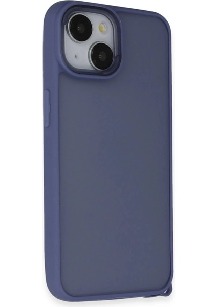 iPhone 15 Kılıf Elegant Kapak - Açık Mavi
