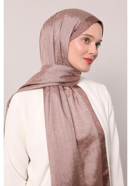 Gül Kurusu Halka Desen Monogram Şal fiyatları