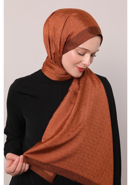 Kiremit Halka Desen Monogram Şal fiyatları