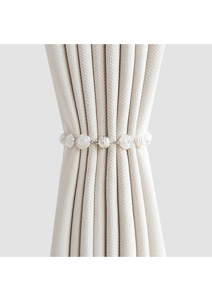 Manyetik Tokalar Ev Dekorasyonu Perde Tokaları Perde Tiebacks Dekoratif (Yurt Dışından)