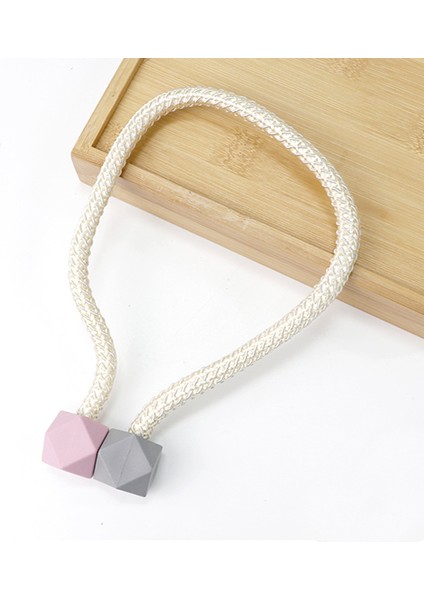 Rubik Küpü Manyetik Çift Paketli Basit Perde Tokası Kravat Ipi Aksesuarları Perde Kravat Bandı Dekorasyonu (Yurt Dışından)