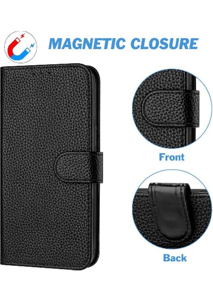 iPhone 12 Pro Max Kart Yuvalı, Manyetik Kapatmalı, Darbeye Dayanıklı Koruyucu Kılıflı Premium Yumuşak Tpu Deri Kapaklı Cüzdan (Yurt Dışından) modelleri