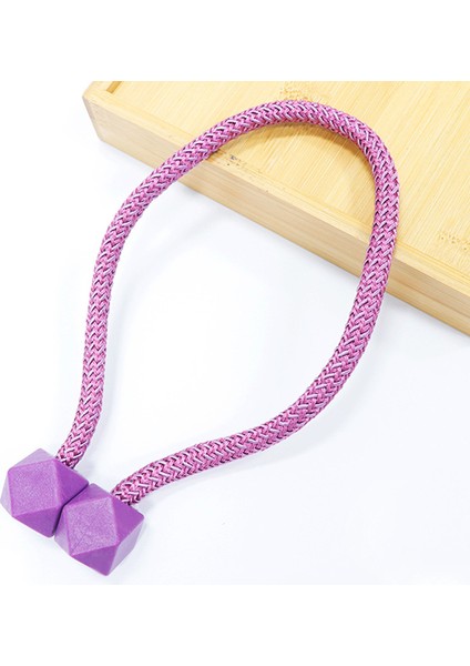 Rubik Küpü Manyetik Çift Paketli Basit Perde Tokası Kravat Ipi Aksesuarları Perde Kravat Bandı Dekorasyonu (Yurt Dışından)