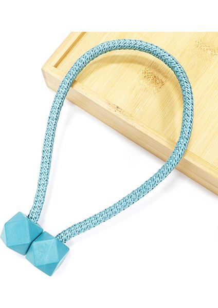 Rubik Küpü Manyetik Çift Paketli Basit Perde Tokası Kravat Ipi Aksesuarları Perde Kravat Bandı Dekorasyonu (Yurt Dışından)