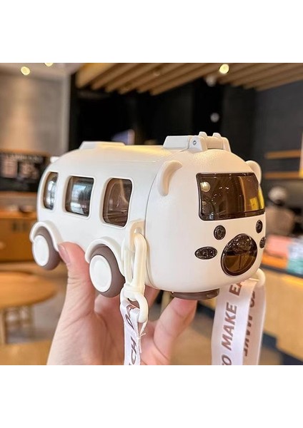 Çocuk Su Bardağı Taşınabilir Açık Zıplayan Plastik Bardak Bebek Otobüsü (Yurt Dışından)