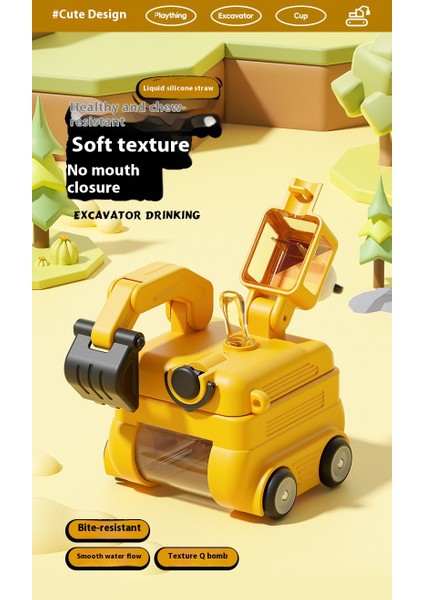 Çocuk Kazıcı Kupa Pipetli Kupa Anaokulu Su Şişesi (Yurt Dışından) indirimleri