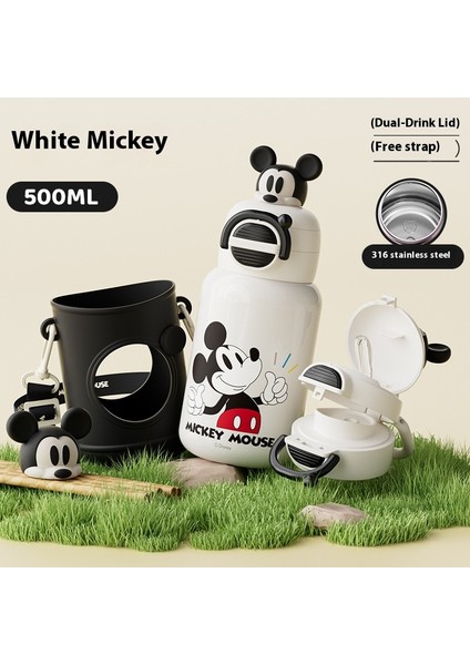 Termal Bardak Tek Kapaklı Çift Içmeli Termal Kupa Taşınabilir Dış Mekan Pipetli Termal Kupa (Yurt Dışından)