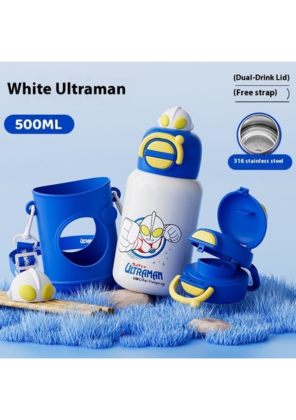 Termal Bardak Tek Kapaklı Çift Içmeli Termal Kupa Taşınabilir Dış Mekan Pipetli Termal Kupa (Yurt Dışından)