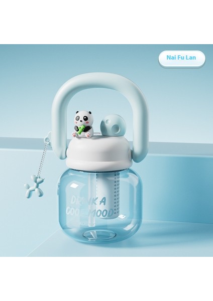 Su Bardağı Çiçek Çay Pipetli Kupa Doğrudan Içme Büyük Kapasiteli Büyük Göbek Kupa (Yurt Dışından)