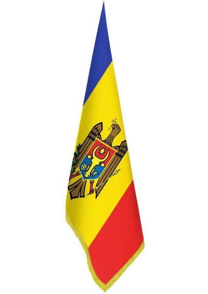 Moldova Bayrağı - Ofis-Makam-Toplantı Odaları - Saçaklı Makam Bayrağı