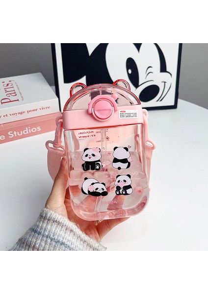 Çocuk Pipetli Dak Karikatür Sevimli Kare Plastik Daklar (Yurt Dışından)