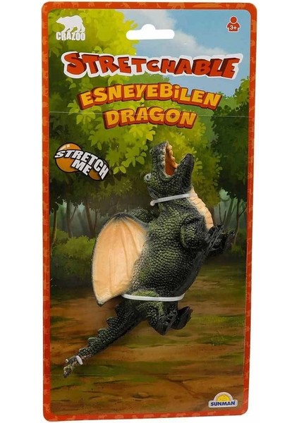 Ejderha - Esneyebilen Streç Çift Başlı Dragon - J7617R-SİYAH fırsatları