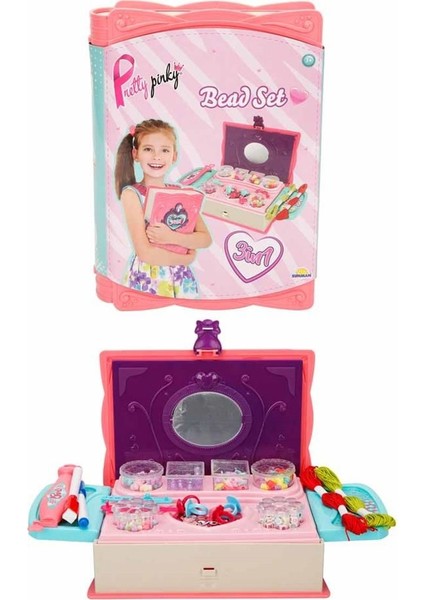 Alorise 3662 Pretty Pinky 3'ü 1 Arada Boncuk Yapım Seti -Sunman