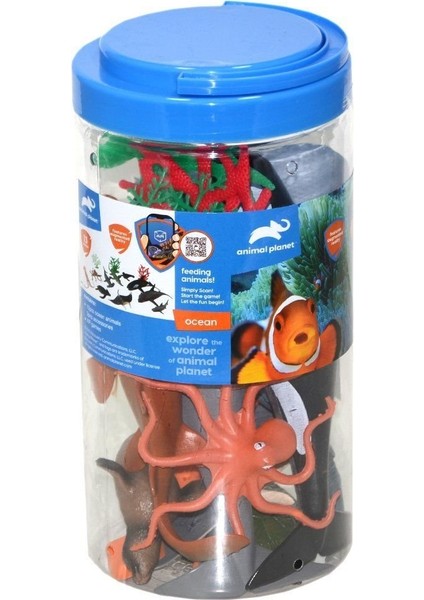 Vardem Okyanus Temalı Deniz Hayvanları Oyun Seti 13 Parça Çocuklar için Eğlenceli Figürler fiyatları