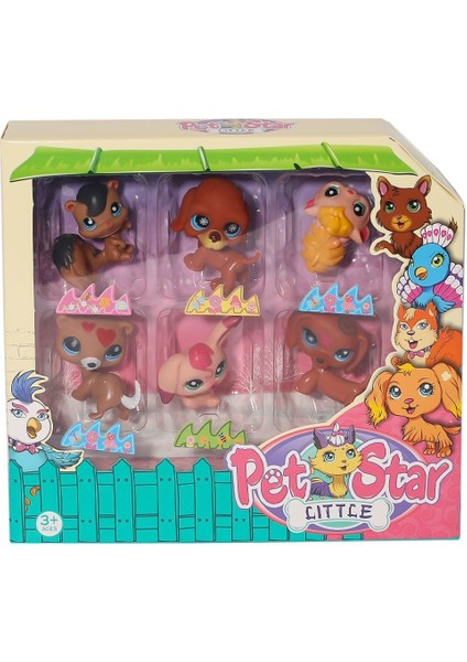 Pet Star Little Neşeli Miniş 6'lı Set NO:3046A2