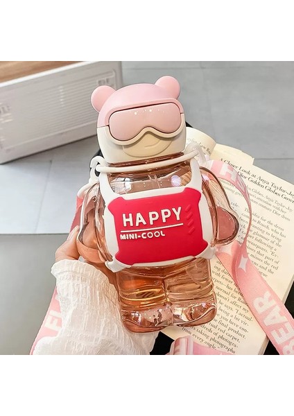 Çocuk Plastik Dak Büyük Kapasiteli Serin Ayı Su Şişesi Sevimli Öğrenci Dakları (Yurt Dışından)