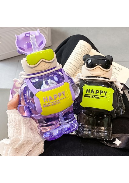 Çocuk Plastik Dak Büyük Kapasiteli Serin Ayı Su Şişesi Sevimli Öğrenci Dakları (Yurt Dışından) fiyatları