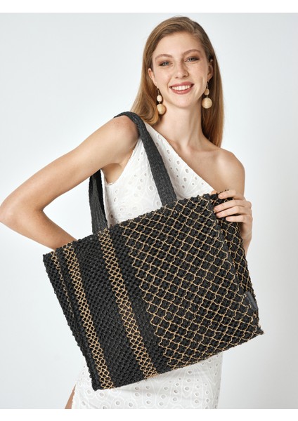 Kadın Hasır Omuz Çantası 05PC25Y1501 modelleri