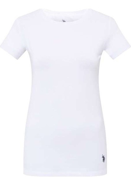 Lisanslı %47 Pamuk - %47 Modal Yuvarlak Yaka Kısa Kol Günlük T-Shirt / Beyaz modelleri