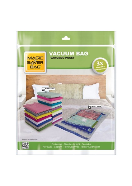 100X130 Mega Vakumlu Poşet Hurç Bag (3791)