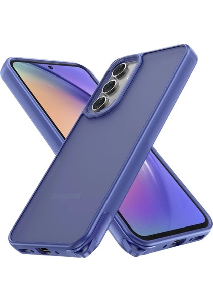 Samsung Galaxy A04S Kılıf Elegant Kapak - Açık Mavi