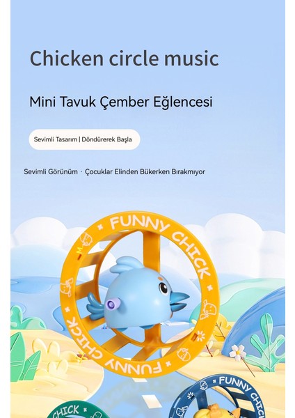 Karikatür Civciv Daire Sevimli Daire Çocuk Sarmal Oyuncak (Yurt Dışından) modelleri