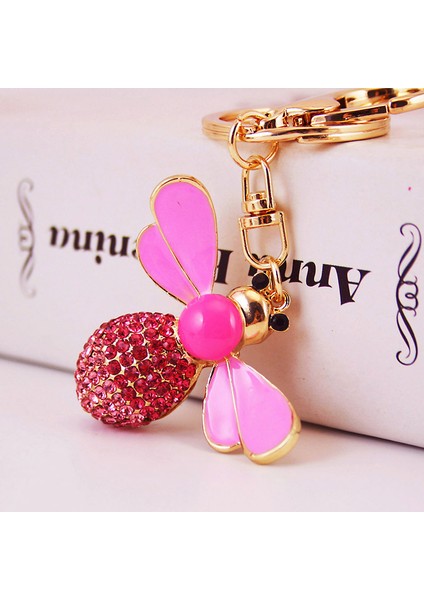 Mücevher Renkli Arı Araba Anahtarlığı Anahtarlık Küçük Hediyeler (Yurt Dışından)