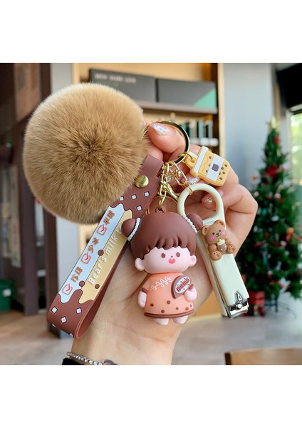 Anahtarlık Çekicilik Karikatür Tırnak Makası Araba Anahtarlık Çanta Çekicilik (Yurt Dışından)