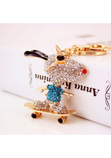 Kaykay Yavrusu Araba Anahtarlığı Çanta Charm Aksesuarı (Yurt Dışından)