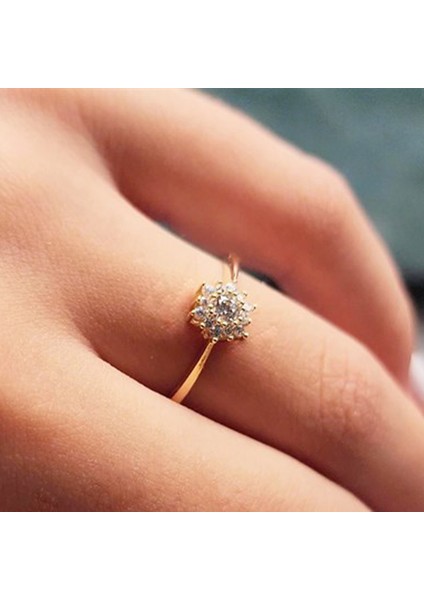 Gümüş Yüzük - Zirkon (Beyaz) Taşlı Gül Evlilik Teklifi Yüzüğü - Hediyelik 925 Ayar Kadın Gümüş Yüzük fiyatları