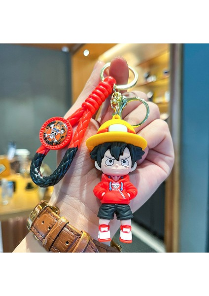 Anime King Of Thieves Luffy Bebek Araba Anahtarlık Kolye Ucu (Yurt Dışından)