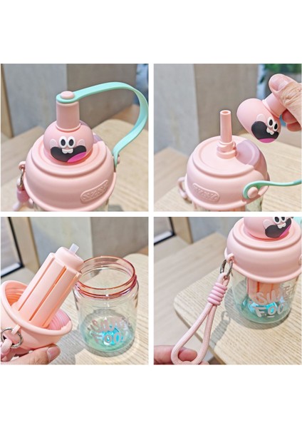 Karikatür Pipetli Bardak Öğrenci Plastik Bardağı (Yurt Dışından) fiyatları