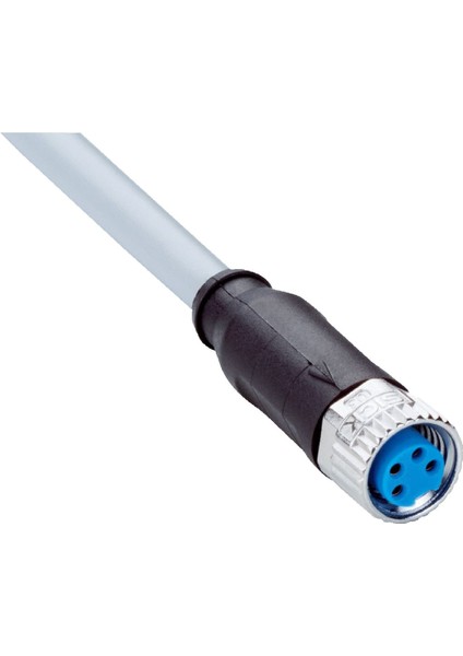 YF8U14-050VA3XLEAX (2095889) ,m8-4p,düz, Pvc-5mt Sensör Kablo