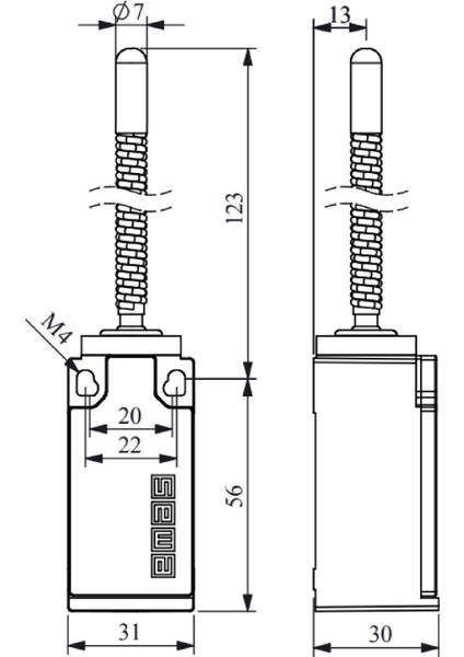 L5K13SOM102 ,plastik Gövde KONTAK-1A1K Spiral Sınır Sivic fiyatları