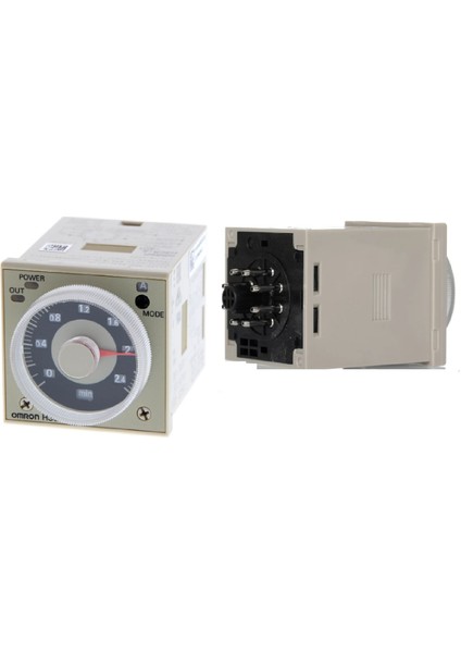 H3CR-A8-230 ,48X48MM 110V..220VAC/DC Yuvarlak-8-Pin Zaman Röle