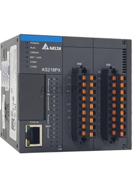 AS218PX-A ,8D/2A 6P/2A Ethernet Canopen Plc Cpu Modül